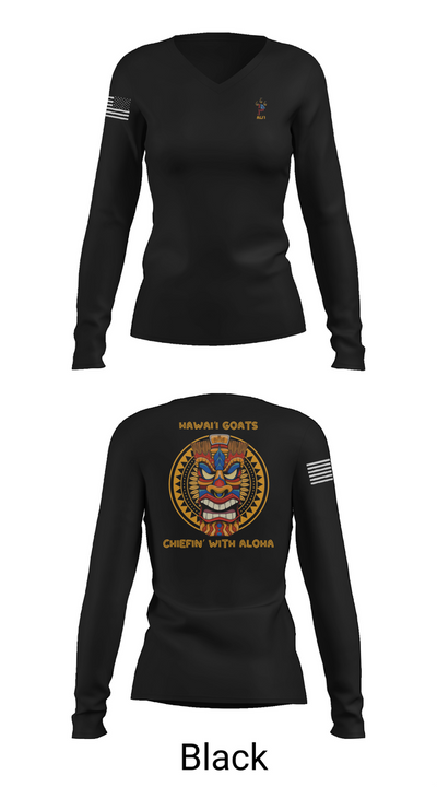 Hsm37 35373987 Women's Long Sleeve V-neck Shirt - 35