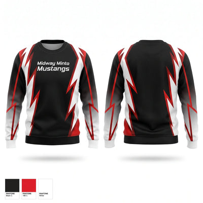 Midway Minto Mustangs Crew Neck Sweatshirt - 1