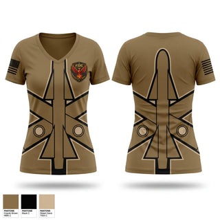 Womens Short Sleeve Vneck Shirt, FDC, HHB/3-2 ADA BN, Army, Teamtime, Team time, sublimation, custom sports apparel, team uniforms, spirit wear, spiritwear, sports uniforms, custom shirts, team store, custom team store, fundraiser sports, apparel fundraiser