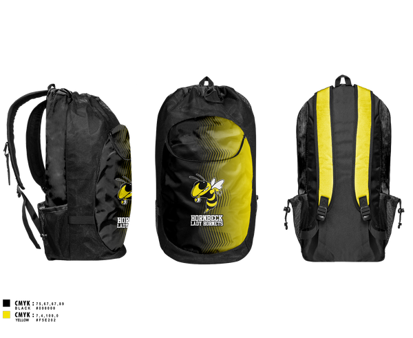 Gear Bag, Hornbeck Lady Hornets, Softball, Teamtime, Team time, sublimation, custom sports apparel, team uniforms, spirit wear, spiritwear, sports uniforms, custom shirts, team store, custom team store, fundraiser sports, apparel fundraiser