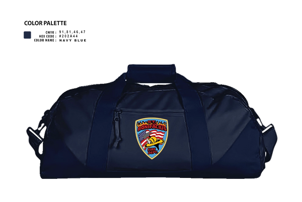 Duffle Bag, St. Boni, Fire Department, Teamtime, Team time, sublimation, custom sports apparel, team uniforms, spirit wear, spiritwear, sports uniforms, custom shirts, team store, custom team store, fundraiser sports, apparel fundraiser