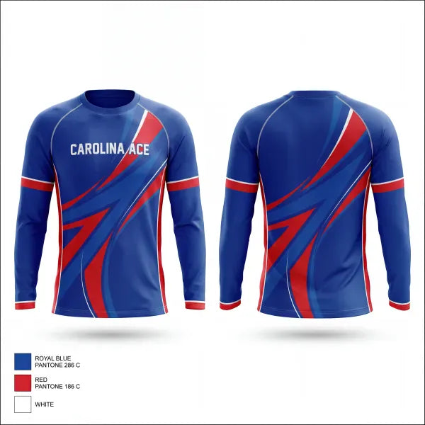 Long Sleeve Performance Shirt, Carolina Ace, Softball, Teamtime, Team time, sublimation, custom sports apparel, team uniforms, spirit wear, spiritwear, sports uniforms, custom shirts, team store, custom team store, fundraiser sports, apparel fundraiser
