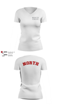North Attleborough High School Cheer 88392583 Women's Short Sleeve V-neck Shirt - 4