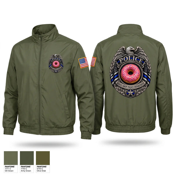 Windbreaker, Donut Shop Police Department, Police, Teamtime, Team time, sublimation, custom sports apparel, team uniforms, spirit wear, spiritwear, sports uniforms, custom shirts, team store, custom team store, fundraiser sports, apparel fundraiser
