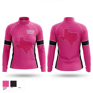 Quarter Zip Jacket, Diamond Diggers, Women's Volleyball, Teamtime, Team time, sublimation, custom sports apparel, team uniforms, spirit wear, spiritwear, sports uniforms, custom shirts, team store, custom team store, fundraiser sports, apparel fundraiser