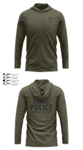 Glencoe Police Department Long Sleeve Performance Shirt with hood - 2