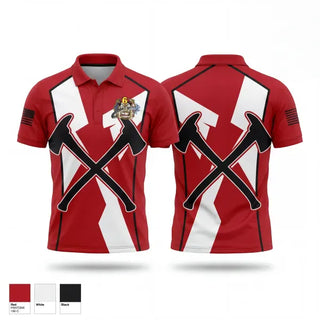 Short Sleeve Performance Polo, Atkins Volunteer Fire Department, Fire Department, Teamtime, Team time, sublimation, custom sports apparel, team uniforms, spirit wear, spiritwear, sports uniforms, custom shirts, team store, custom team store, fundraiser sports, apparel fundraiser