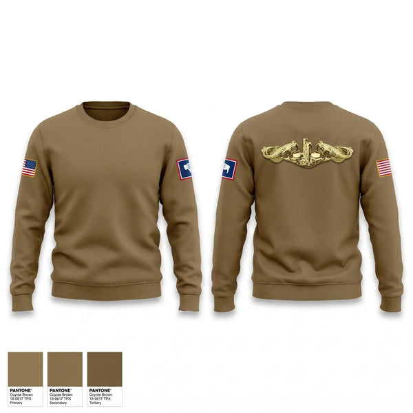 Crew Neck Sweatshirt, USS WYOMING, Navy, Teamtime, Team time, sublimation, custom sports apparel, team uniforms, spirit wear, spiritwear, sports uniforms, custom shirts, team store, custom team store, fundraiser sports, apparel fundraiser