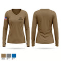 HHC, DCPH-A Women's Long Sleeve V-neck Shirt - 1