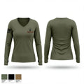 Hagerstown Police K9 Unit 41288175 Women's Long Sleeve V-neck Shirt - 1