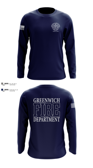 Long Sleeve Performance Shirt, Greenwich Fire Local 1042, Fire Department, Teamtime, Team time, sublimation, custom sports apparel, team uniforms, spirit wear, spiritwear, sports uniforms, custom shirts, team store, custom team store, fundraiser sports, apparel fundraiser