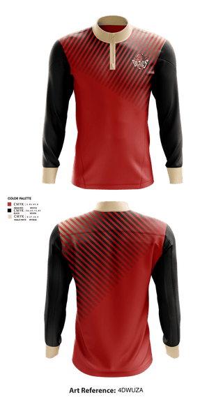 Quarter Zip Jacket, Red Springs Red Devils, Women's Basketball, Teamtime, Team time, sublimation, custom sports apparel, team uniforms, spirit wear, spiritwear, sports uniforms, custom shirts, team store, custom team store, fundraiser sports, apparel fundraiser