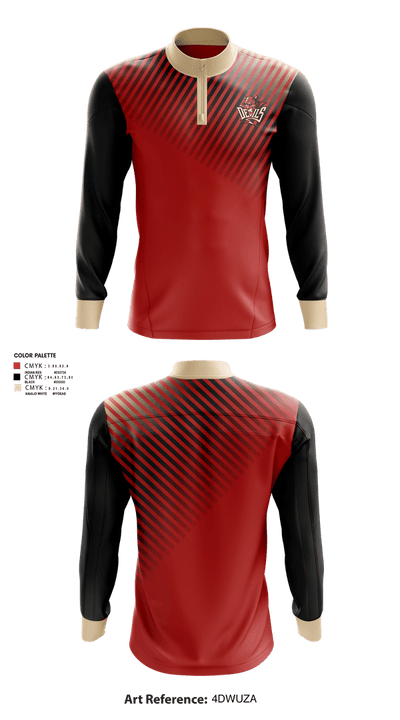 Red Springs Red Devils 1558638 Quarter Zip Jacket - 1