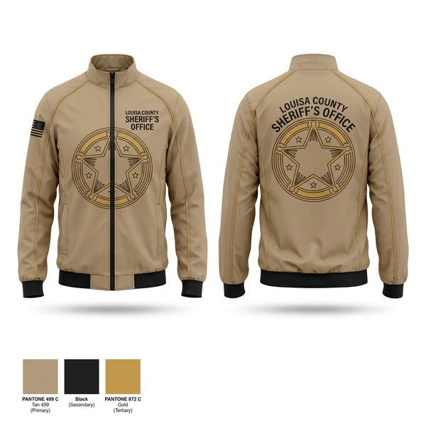 Windbreaker, Louisa County Sheriff's Office, Police, Teamtime, Team time, sublimation, custom sports apparel, team uniforms, spirit wear, spiritwear, sports uniforms, custom shirts, team store, custom team store, fundraiser sports, apparel fundraiser
