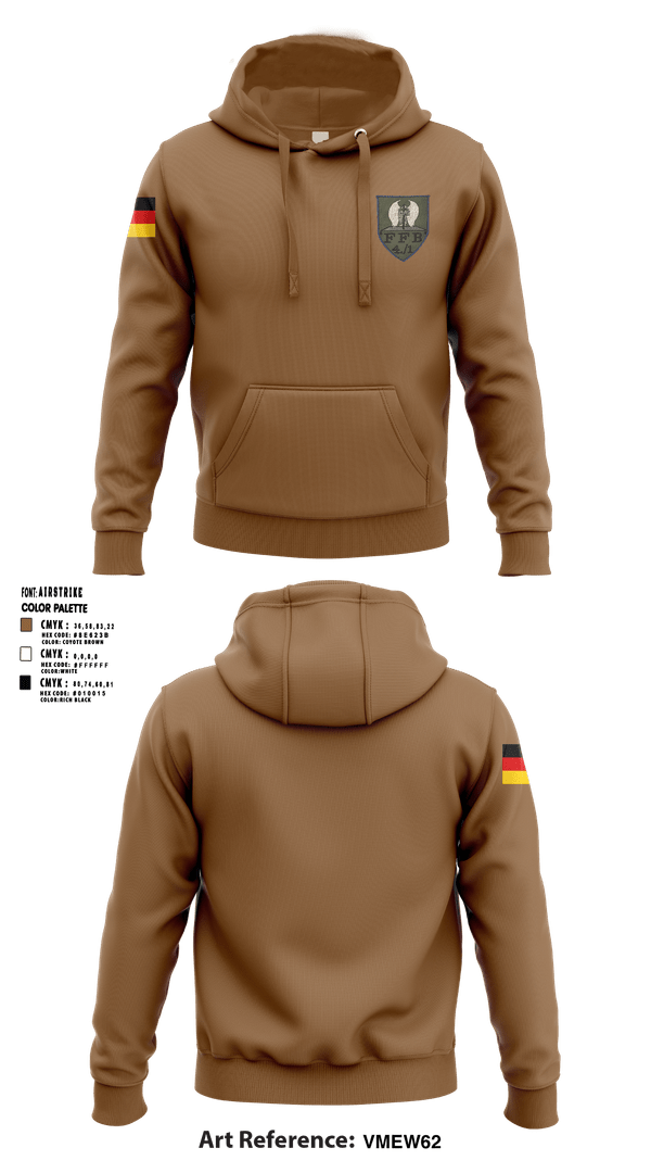 Hoodie, 4./PuPiBtl.1 FFB Zg., , Teamtime, Team time, sublimation, custom sports apparel, team uniforms, spirit wear, spiritwear, sports uniforms, custom shirts, team store, custom team store, fundraiser sports, apparel fundraiser