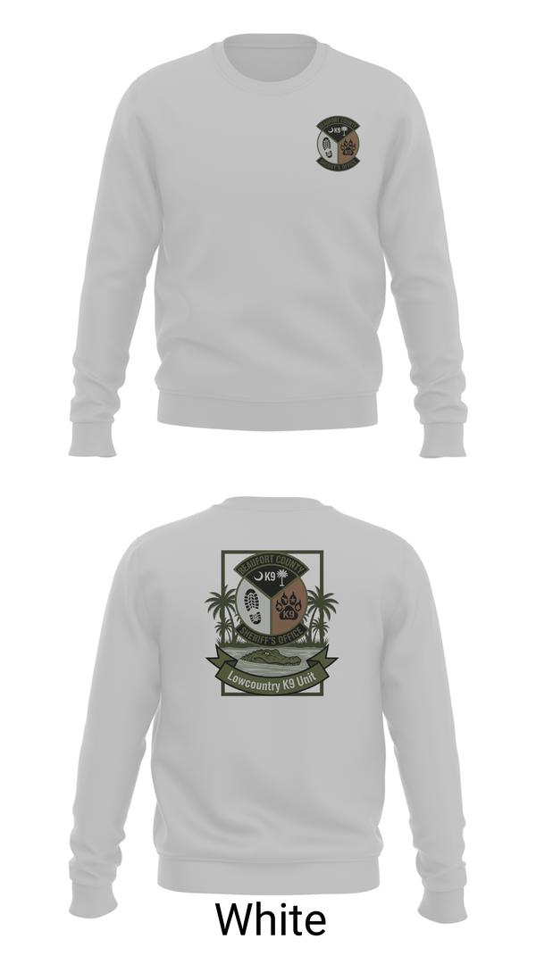 Crew Neck Sweatshirt, Lowcountry K-9 Unit, Police, Teamtime, Team time, sublimation, custom sports apparel, team uniforms, spirit wear, spiritwear, sports uniforms, custom shirts, team store, custom team store, fundraiser sports, apparel fundraiser