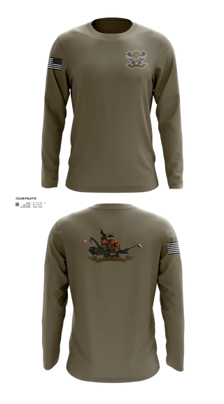 Long Sleeve Performance Shirt, 3-6 Fox Co., Army, Teamtime, Team time, sublimation, custom sports apparel, team uniforms, spirit wear, spiritwear, sports uniforms, custom shirts, team store, custom team store, fundraiser sports, apparel fundraiser
