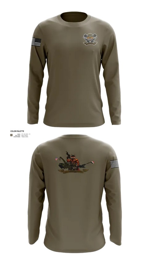 Long Sleeve Performance Shirt, 3-6 Fox Co., Army, Teamtime, Team time, sublimation, custom sports apparel, team uniforms, spirit wear, spiritwear, sports uniforms, custom shirts, team store, custom team store, fundraiser sports, apparel fundraiser