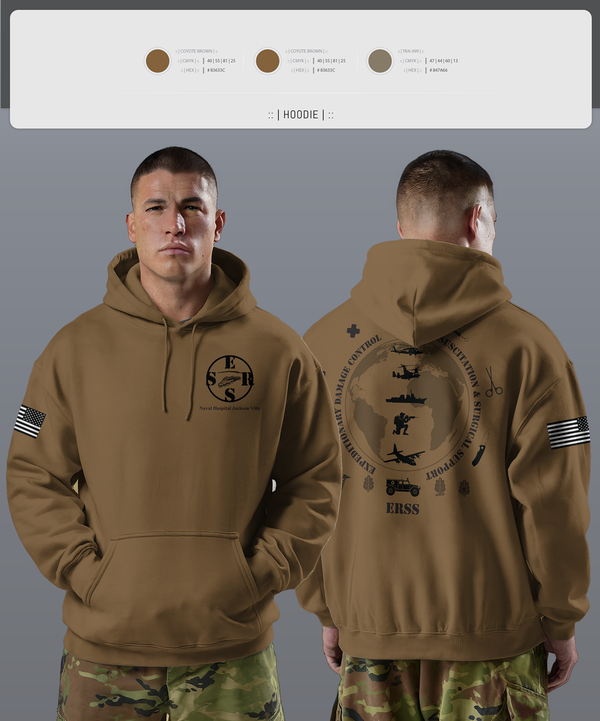 Hoodie, Naval Hospital Jacksonville ERSS, , Teamtime, Team time, sublimation, custom sports apparel, team uniforms, spirit wear, spiritwear, sports uniforms, custom shirts, team store, custom team store, fundraiser sports, apparel fundraiser