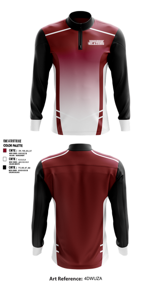 Quarter Zip Jacket, Burgundy Blazers, Women's Volleyball, Teamtime, Team time, sublimation, custom sports apparel, team uniforms, spirit wear, spiritwear, sports uniforms, custom shirts, team store, custom team store, fundraiser sports, apparel fundraiser