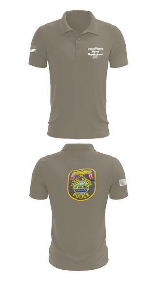 Short Sleeve Performance Polo, Canal Fulton Police Department, Police, Teamtime, Team time, sublimation, custom sports apparel, team uniforms, spirit wear, spiritwear, sports uniforms, custom shirts, team store, custom team store, fundraiser sports, apparel fundraiser