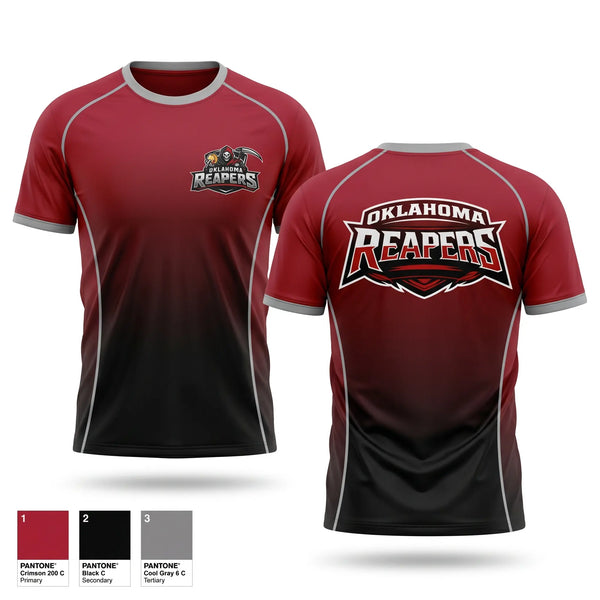 Short Sleeve Performance Shirt, Oklahoma Reapers, Softball, Teamtime, Team time, sublimation, custom sports apparel, team uniforms, spirit wear, spiritwear, sports uniforms, custom shirts, team store, custom team store, fundraiser sports, apparel fundraiser