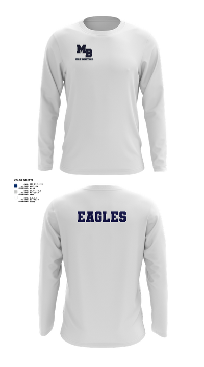 MB EAGLES Women's Basketball 49387606 Long Sleeve Performance Shirt 3