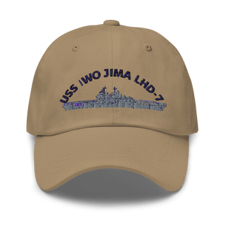 USS IWO JIMA LHD7 FRG Classic Dad Hat | Yupoong 6245CM