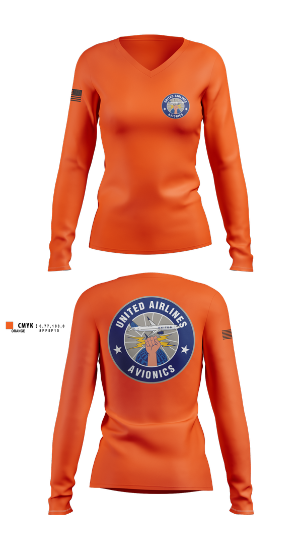 Womens Long Sleeve Vneck Shirt, 482FW, , Teamtime, Team time, sublimation, custom sports apparel, team uniforms, spirit wear, spiritwear, sports uniforms, custom shirts, team store, custom team store, fundraiser sports, apparel fundraiser