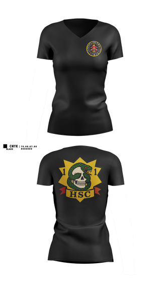 Womens Short Sleeve Vneck Shirt, HSC 1-1 SFG(A), Army, Teamtime, Team time, sublimation, custom sports apparel, team uniforms, spirit wear, spiritwear, sports uniforms, custom shirts, team store, custom team store, fundraiser sports, apparel fundraiser