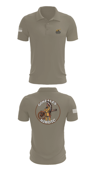 NJROTC Apache Company 29120146 Short Sleeve Performance Polo - 64