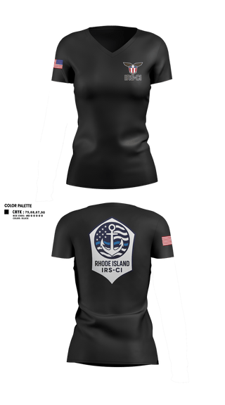 Womens Short Sleeve Vneck Shirt, IRS-CI, Police, Teamtime, Team time, sublimation, custom sports apparel, team uniforms, spirit wear, spiritwear, sports uniforms, custom shirts, team store, custom team store, fundraiser sports, apparel fundraiser