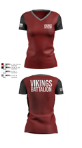 Viking battalion 96952479 Women's Short Sleeve V-neck Shirt - 100