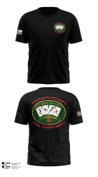 Old School Cotton Feel Shirt, Sarasota county fire dept sta 1, Fire Department, Teamtime, Team time, sublimation, custom sports apparel, team uniforms, spirit wear, spiritwear, sports uniforms, custom shirts, team store, custom team store, fundraiser sports, apparel fundraiser