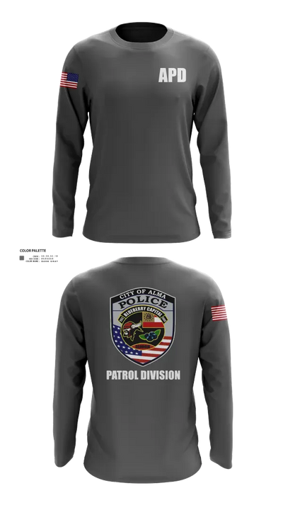 Alma Police Department 36149502 Long Sleeve Performance Shirt 21