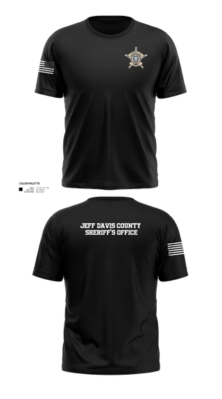 Old School Cotton Feel Shirt, Jeff Davis County Sheriff’s Office, Police, Teamtime, Team time, sublimation, custom sports apparel, team uniforms, spirit wear, spiritwear, sports uniforms, custom shirts, team store, custom team store, fundraiser sports, apparel fundraiser