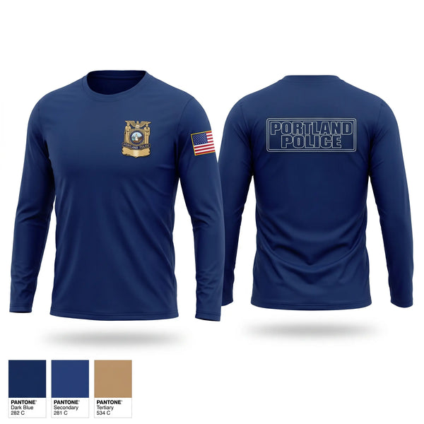 Long Sleeve Performance Shirt, Portland Police Bureau, Police, Teamtime, Team time, sublimation, custom sports apparel, team uniforms, spirit wear, spiritwear, sports uniforms, custom shirts, team store, custom team store, fundraiser sports, apparel fundraiser