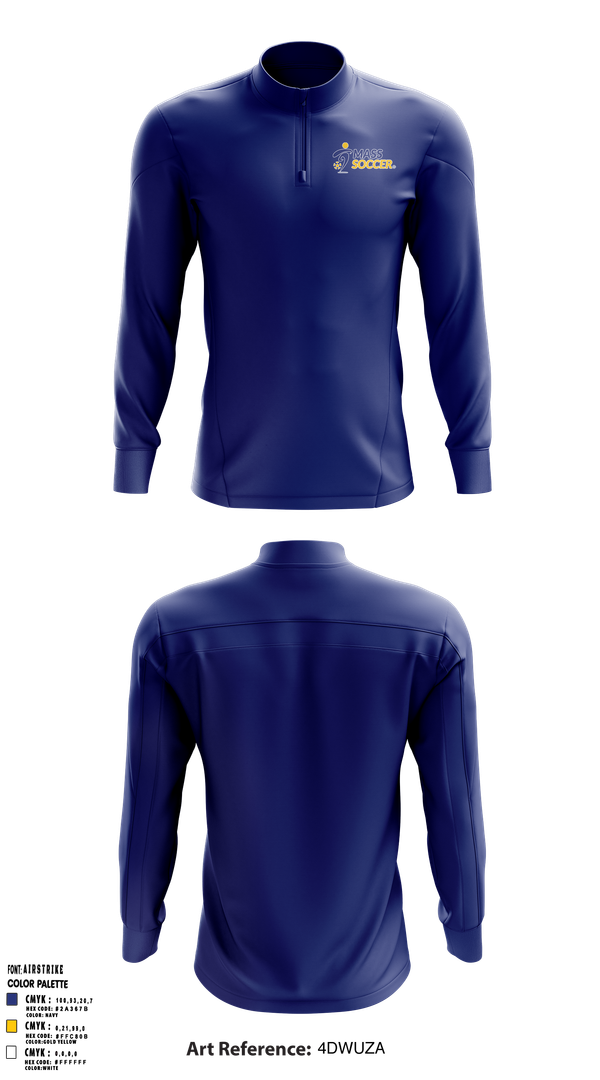 Quarter Zip Jacket, Mass Soccer, Men's Soccer, Teamtime, Team time, sublimation, custom sports apparel, team uniforms, spirit wear, spiritwear, sports uniforms, custom shirts, team store, custom team store, fundraiser sports, apparel fundraiser