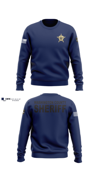 Crew Neck Sweatshirt, Washington County Sheriff's Department, Police, Teamtime, Team time, sublimation, custom sports apparel, team uniforms, spirit wear, spiritwear, sports uniforms, custom shirts, team store, custom team store, fundraiser sports, apparel fundraiser