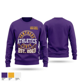 Crew Neck Sweatshirt, Lake County Panthers, Women's Volleyball, Teamtime, Team time, sublimation, custom sports apparel, team uniforms, spirit wear, spiritwear, sports uniforms, custom shirts, team store, custom team store, fundraiser sports, apparel fundraiser