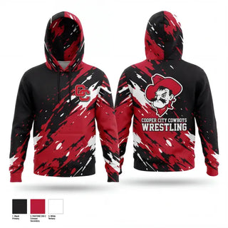 Hoodie, Cooper City Cowboys, Wrestling, Teamtime, Team time, sublimation, custom sports apparel, team uniforms, spirit wear, spiritwear, sports uniforms, custom shirts, team store, custom team store, fundraiser sports, apparel fundraiser
