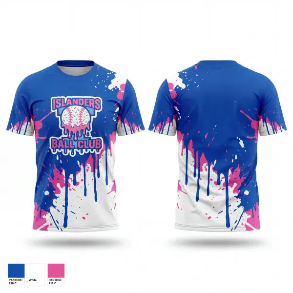 Old School Cotton Feel Shirt, Islanders, Baseball, Teamtime, Team time, sublimation, custom sports apparel, team uniforms, spirit wear, spiritwear, sports uniforms, custom shirts, team store, custom team store, fundraiser sports, apparel fundraiser
