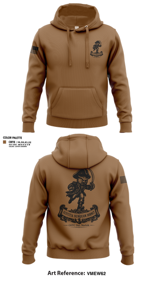 Hoodie, OSTC Det. Norfolk, Navy, Teamtime, Team time, sublimation, custom sports apparel, team uniforms, spirit wear, spiritwear, sports uniforms, custom shirts, team store, custom team store, fundraiser sports, apparel fundraiser