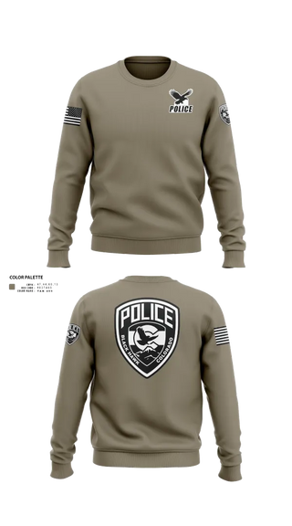 Crew Neck Sweatshirt, Blackhawk Police, Police, Teamtime, Team time, sublimation, custom sports apparel, team uniforms, spirit wear, spiritwear, sports uniforms, custom shirts, team store, custom team store, fundraiser sports, apparel fundraiser