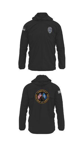 Windbreaker, Connecticut Department of Corrections, Police, Teamtime, Team time, sublimation, custom sports apparel, team uniforms, spirit wear, spiritwear, sports uniforms, custom shirts, team store, custom team store, fundraiser sports, apparel fundraiser