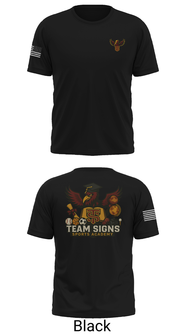 Old School Cotton Feel Shirt, Team Signs Sports Academy, Men's Basketball, Teamtime, Team time, sublimation, custom sports apparel, team uniforms, spirit wear, spiritwear, sports uniforms, custom shirts, team store, custom team store, fundraiser sports, apparel fundraiser