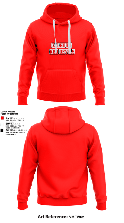 Calhoun Red Devils 7782534 Hoodie - 1
