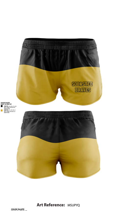 Womens Shorts, Socastee Braves, Track & Field, Teamtime, Team time, sublimation, custom sports apparel, team uniforms, spirit wear, spiritwear, sports uniforms, custom shirts, team store, custom team store, fundraiser sports, apparel fundraiser