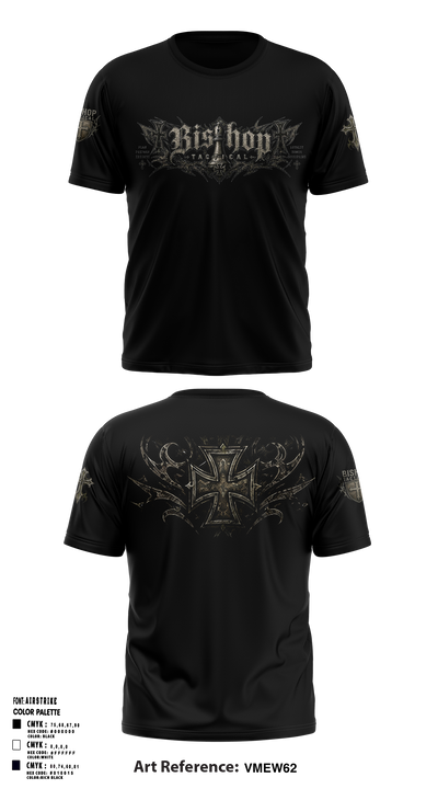 Bishop Tactical Short Sleeve Rash Guard Shirt - 2