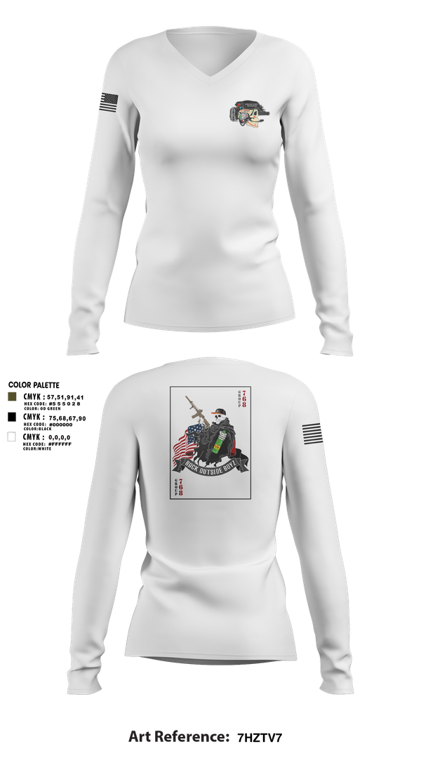 Womens Long Sleeve Vneck Shirt, Human Smuggling, Police, Teamtime, Team time, sublimation, custom sports apparel, team uniforms, spirit wear, spiritwear, sports uniforms, custom shirts, team store, custom team store, fundraiser sports, apparel fundraiser